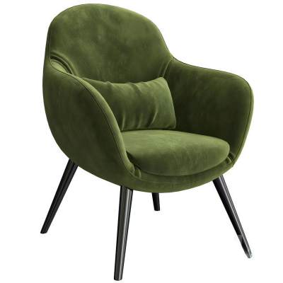 现代布艺单人休闲椅